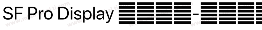 SF Pro Display 字体合集字体转换